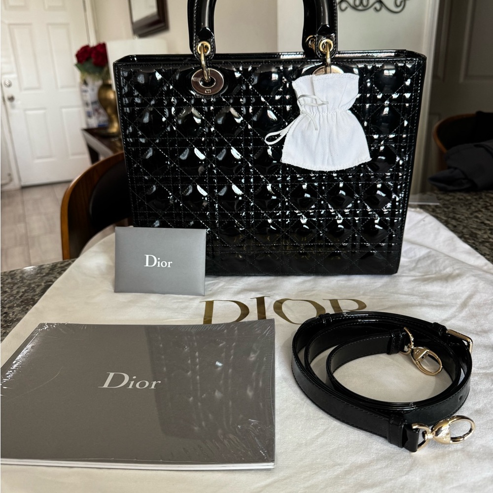 Lady Dior L Calfs kin - Picture 13 of 16